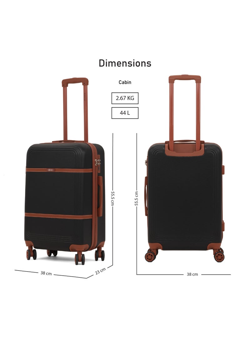 ايجل اكسبريس إيجل إكسبرس تيرانوفا مجموعة حقائب بعجلات صلبة من ABS بمقاسات 20، 24 و28 بوصة – أسود - Image 5